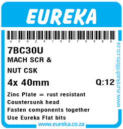 7BC30 - Machine Screw & Nut -7BC30_Label_T